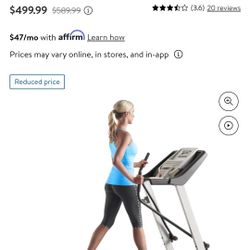 Healthrider Softstrider Crosswalk Folding Total Body Workout Treadmill $250