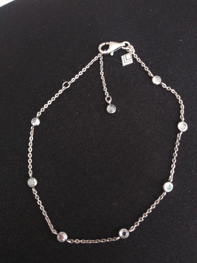 SILPADA~ STERLING SILVER 925 CZ ANKLET