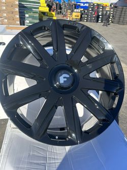 FORGIATO.  26x10.  GLOSS BLACK. 6 X139
