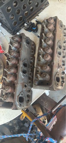 Pair of Cast Iron 305 V8 Cylinder Heads