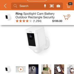 RING SPOTLIGHT CAM SECURITY BRAND NEW