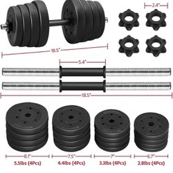 Adjustable Dumbbell Weight Set 