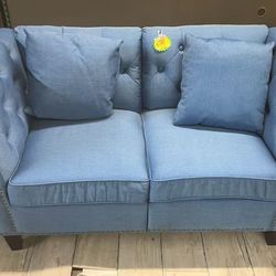 Nice quality fabric navy blue sofa NEW