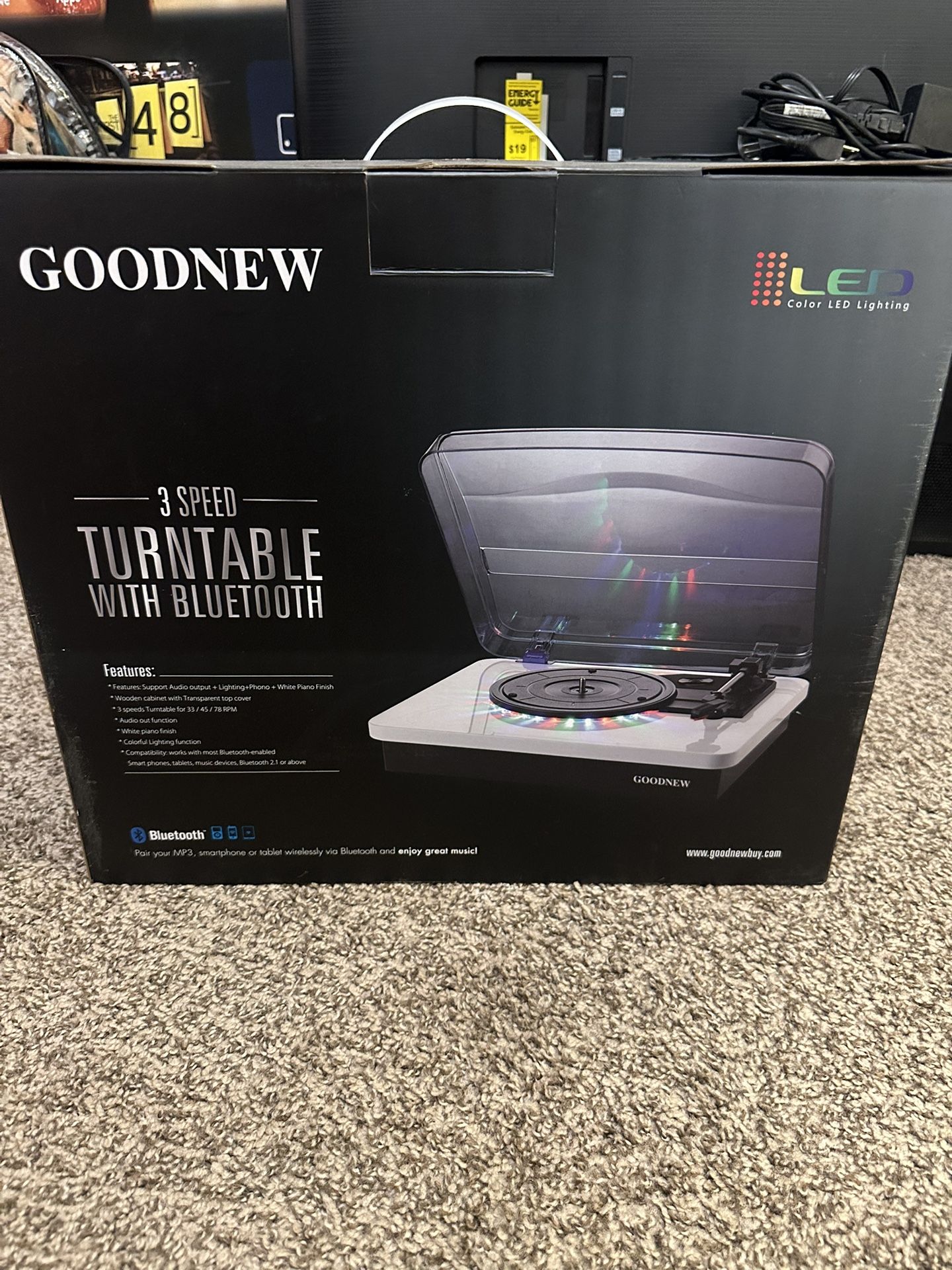 Speakers Turntable With Bluetooth 