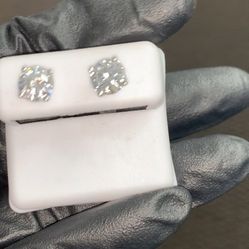 925 Silver Moissanite Diamond Earring 
