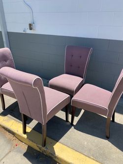 4 dining room chairs sold as set