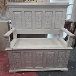 Hardwood Gothic Bench