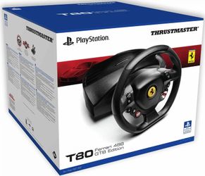 Thrustmaster T80 Ferrari 488 GTB Edition Racing Wheel for PS5, PS4, and PC