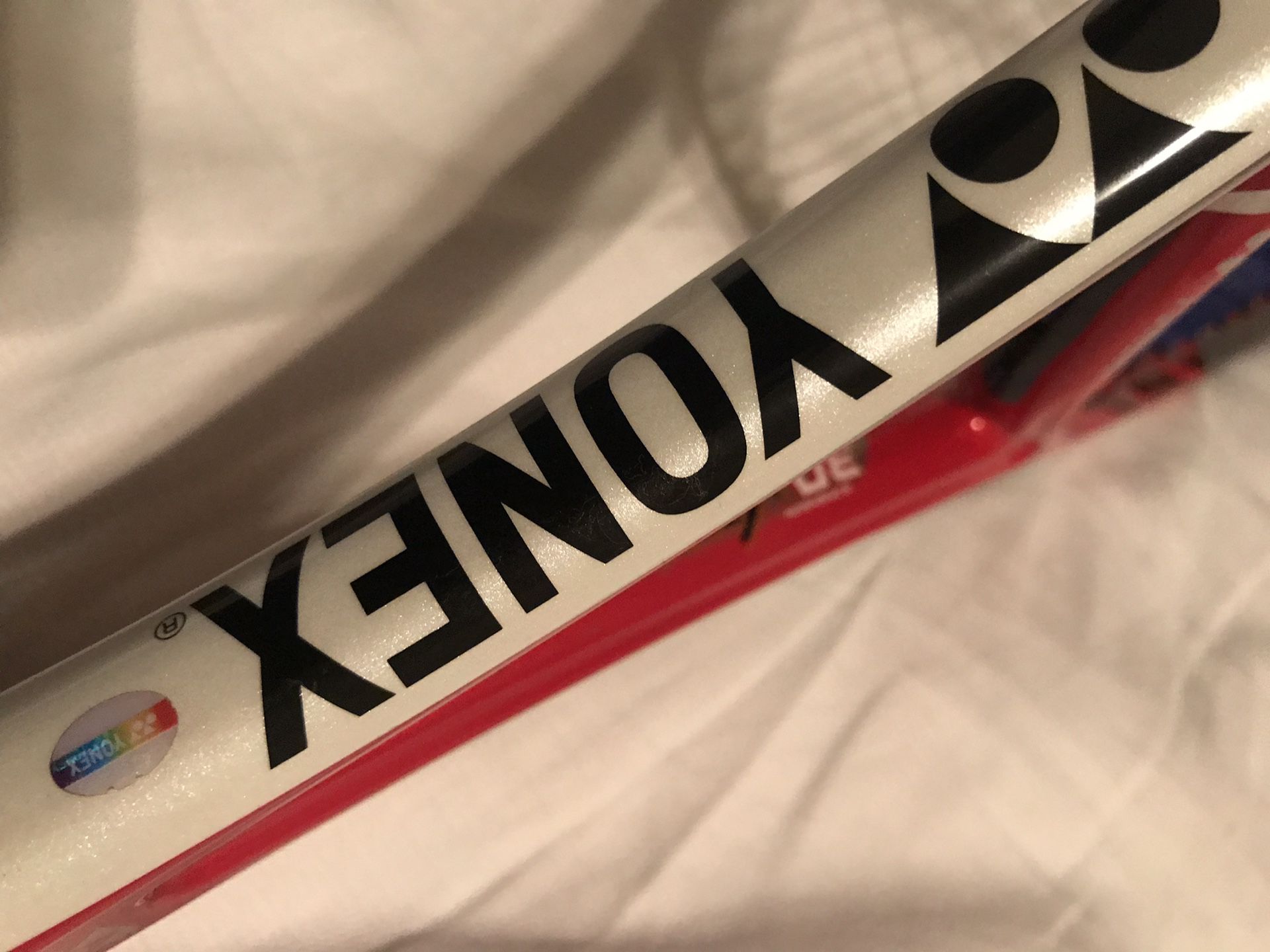 YONEX VCORE Tour 97 tennis racket , grip 5, new Gamma string.