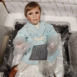 Vintage Porcelain Doll JFK "Under Daddy's Desk"