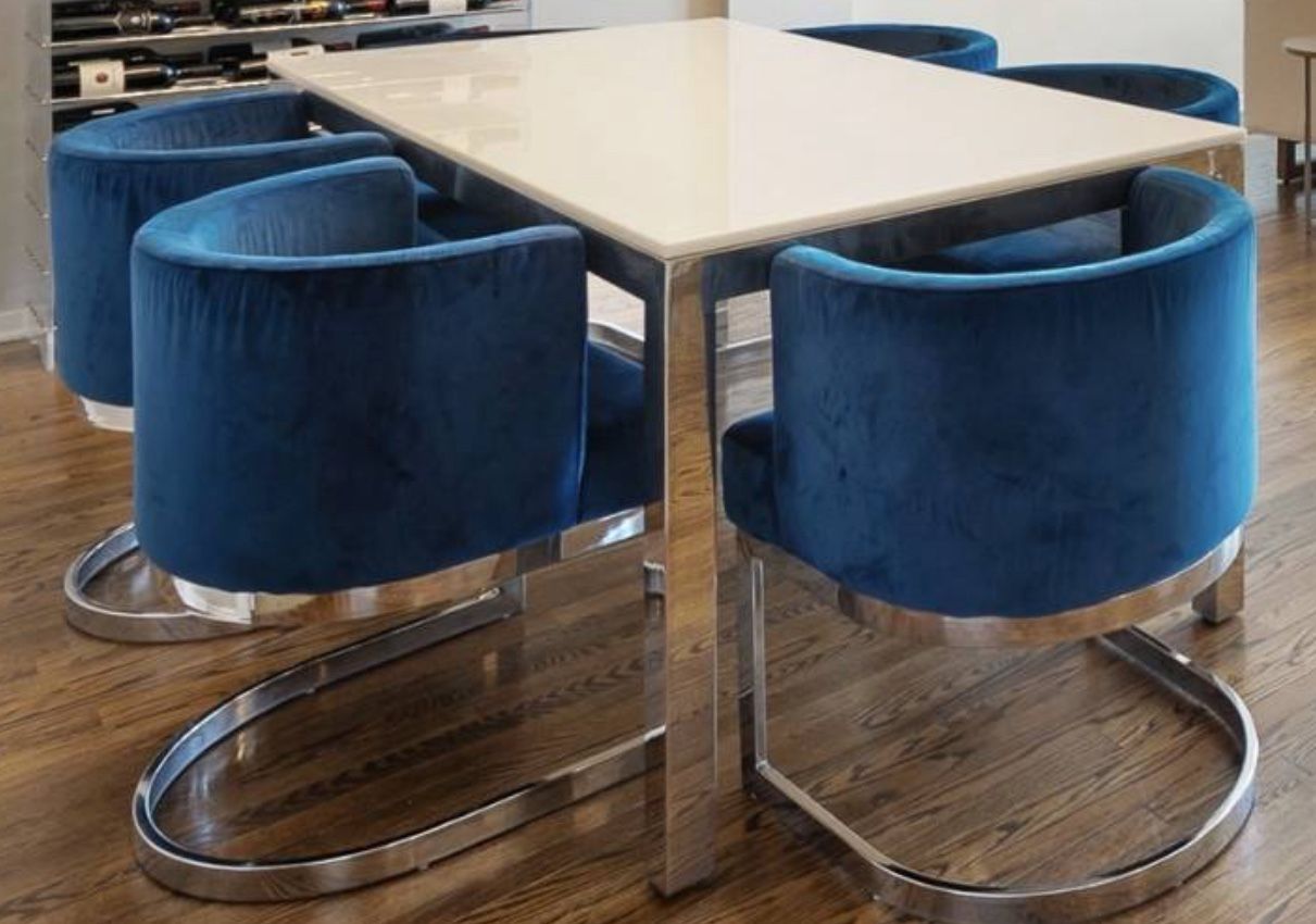 Modern Marble Dining Room Table And Chairs