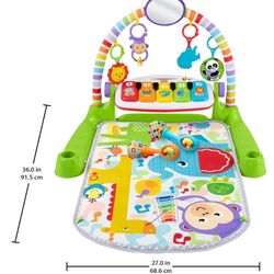 Fisher-Price Baby Playmate Deluxe Kick And Play Piano Gym For Learning . 0 To 36 Months 