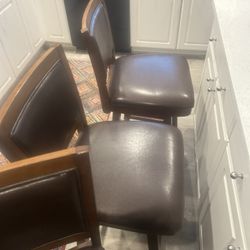 Three Swivel Stools