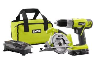 Ryobi ONE Plus 18 Volt Cordless Lithium-Ion Drill Saw Combo Kit