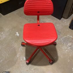 Vintage IKEA Frippe  Adjustable Desk Chair Red