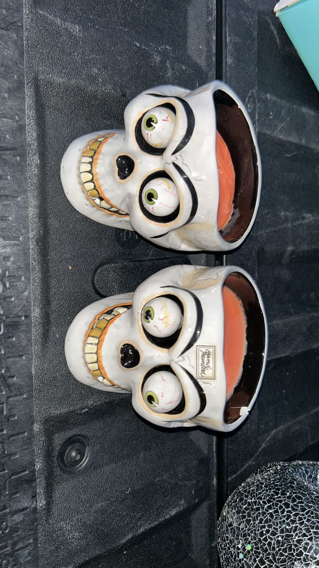 Hand Painted Skull Candles