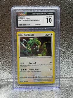 Rayquaza CGC 10 Gem Mint Pokemon Card SWSH029