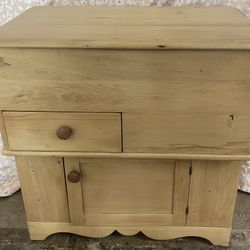 Antique-1800s Dry Sink Commode - Solid Pine Wood -  Fully Restored