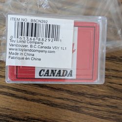 Vintage miniature Canada pocker Playing Cards NEW sealed. 11/2 X 21/4"