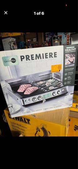 GREENPAN ELITE XL SMOKE-LESS GRILL & GRIDDLE