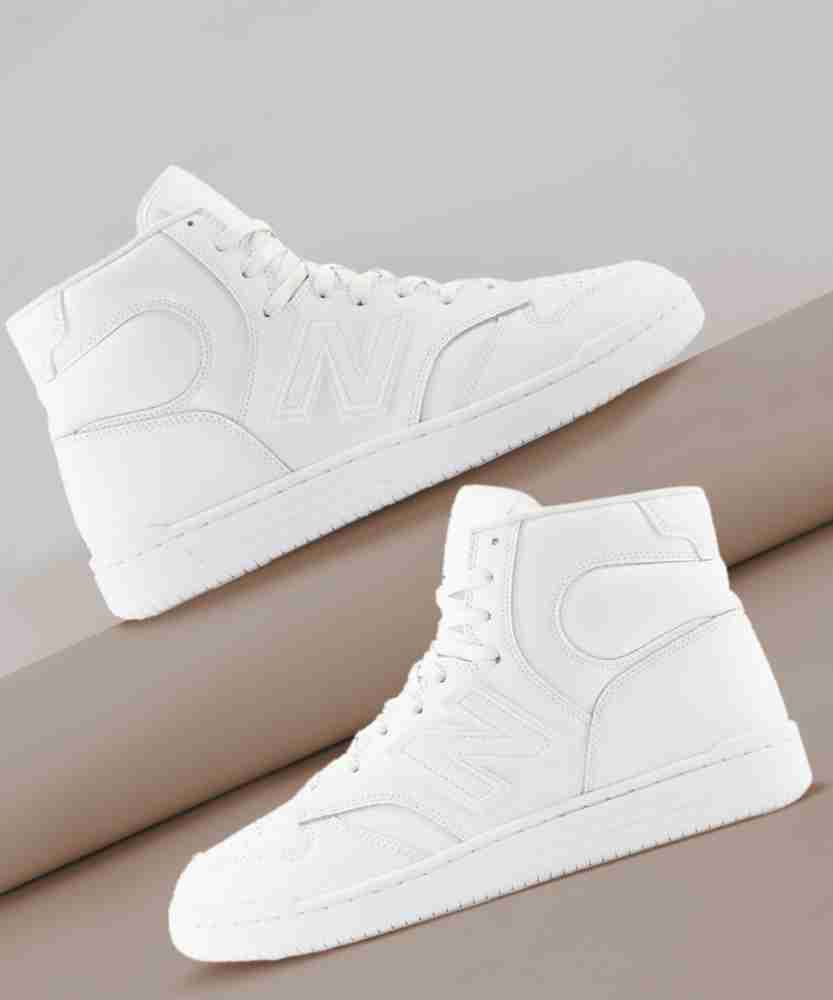 Size 7 - New Balance 480 High Triple White