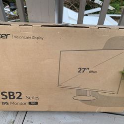 27” ACER Monitor New In The Box Never Opened 
