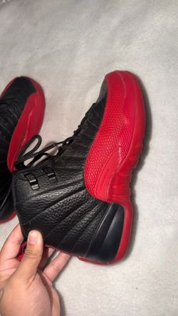 Jordan 12 Retro GS “Flu Game” Size 5Y Black Red or Woman’s 6.5🔥