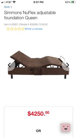 PRICE REDUCED! MINT - NUFLEX Foundation By Beautyrest Simmons Massage Bed- POSSIBLE DELIVERY!
