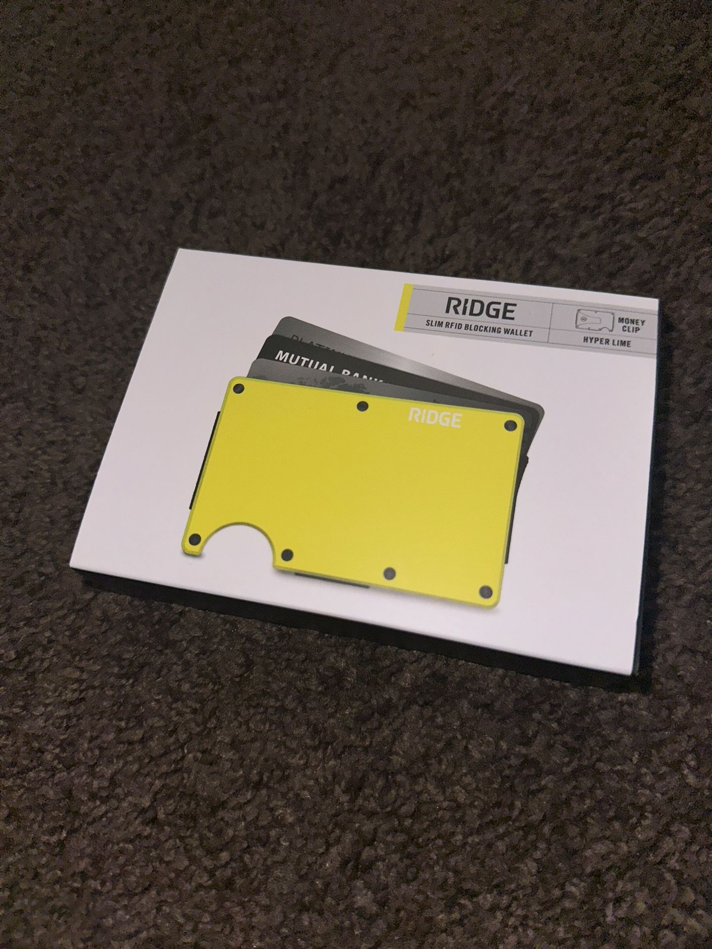 Ridge Hyper Lime Wallet