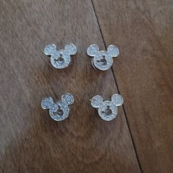 Lot Of 4 Metal Mickey Mouse Shoe Charms 