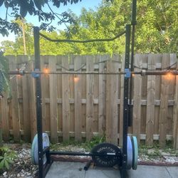 Squat Rack & Weights