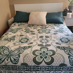 5 piece white full size bedroom set