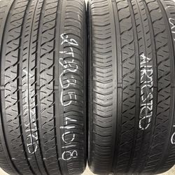 2 Tires 235 40 18 Continental Pro contact Rx High Tread No Repairs
