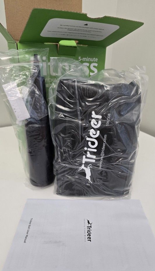 Trideer Yoga Ball Black Large 23-26 Inches with Pump 30 Day Fitness Challenge