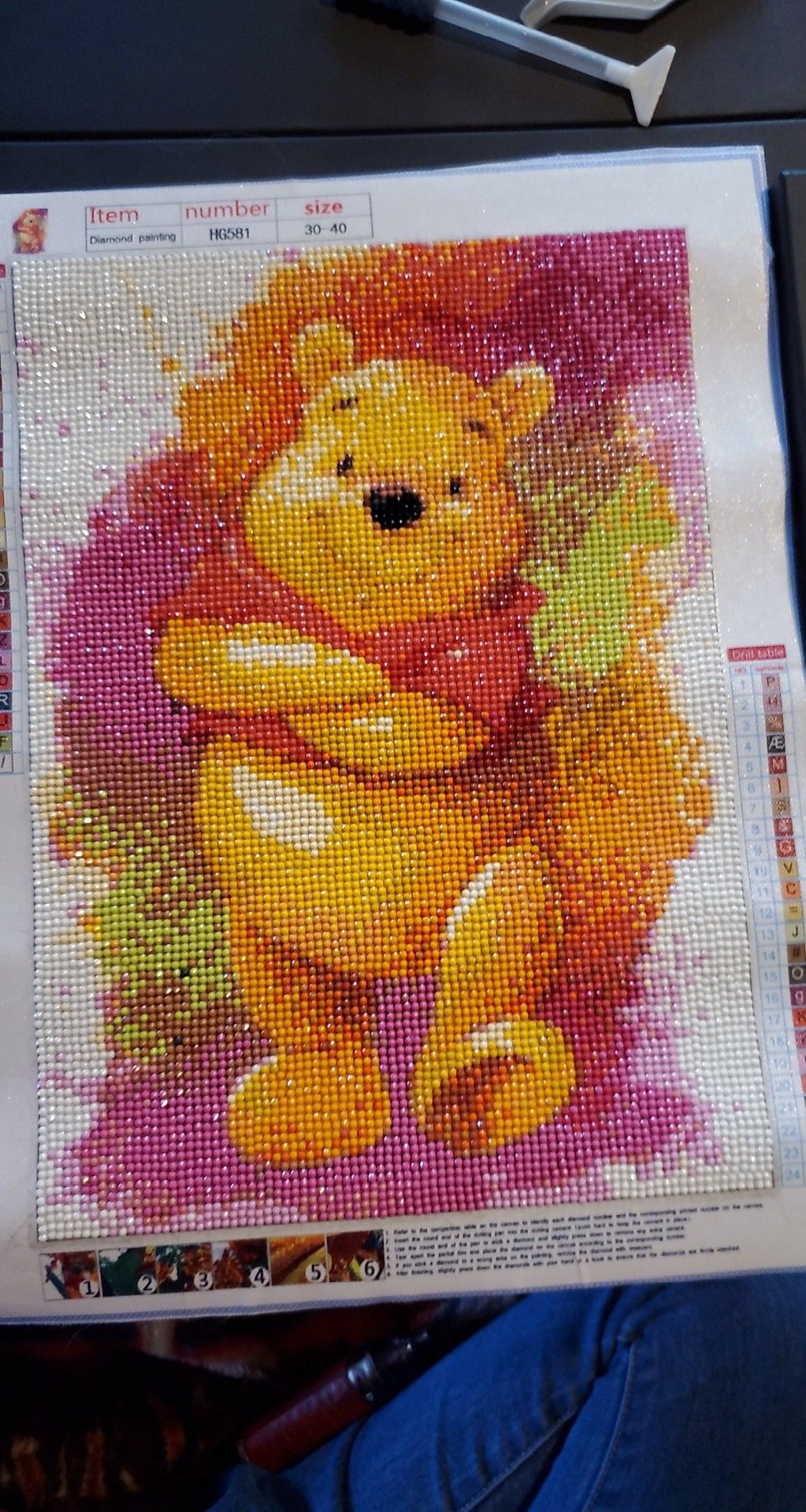 Pooh bear painting