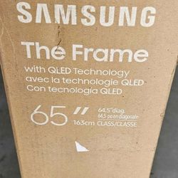 65 Inch Frame Samsung Smart TV 4K UHD Qled with 12044 Hz refresh rate. 2025 Model new in the box. 