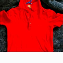 Burberry Red XS Polo Short Sleeve Shirt