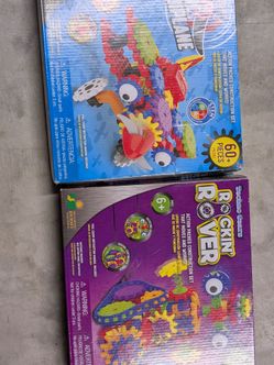 Techno Gears STEM Building Sets 2-Pack – Plane & Rockin’ Rover (Ages 6+)