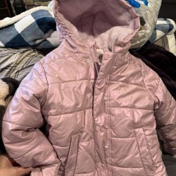 Girls Cat & Jack Winter Coat , 2 Bathrobes & Leggings