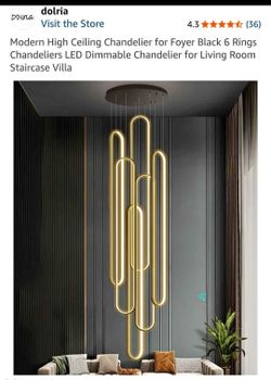 Modern High Ceiling Chandelier