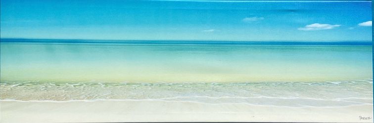 Beach Seascape Panoramic Canvas Art w/Certificate of Authenticity