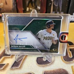 Jackson Merrill 2024 Topps Diamond Icons Auto #AC-JM Auto /25 RC Rookie Padres