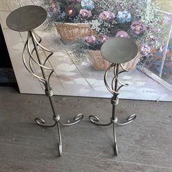 Metal Candle Holders, Ornate