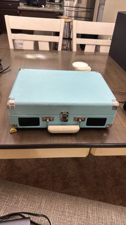 Record Player With discs