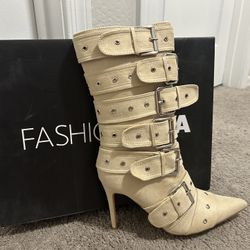 Fashion Nova Tan Heels 