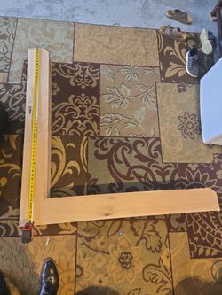 Custom Corner shelf, unfinished