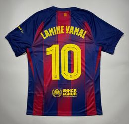 LAMINE YAMAL FC BARCELONA JERSEY #10 HOME JERSEY