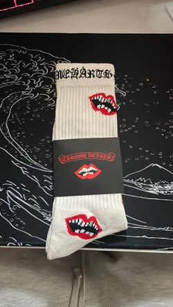 Chrome Hearts Lips Crew Socks