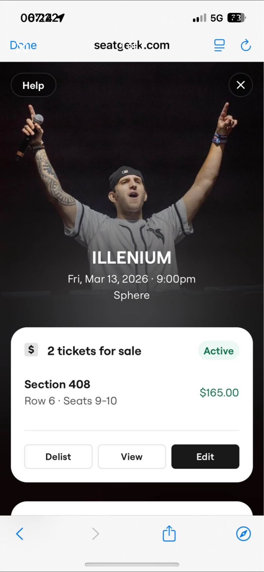 Illenium Tickets Mar 13 Section 408 9&10