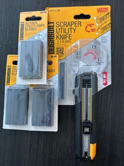 Utility knife and 3 packs of blades all new